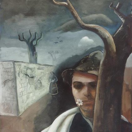 Felix Nussbaum, Self-Portrait with Apple Blossom, 1939
