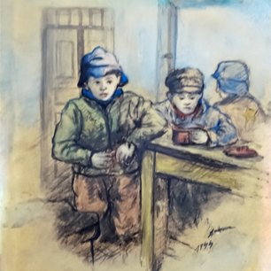 Children in the Lodz Ghetto, 1944